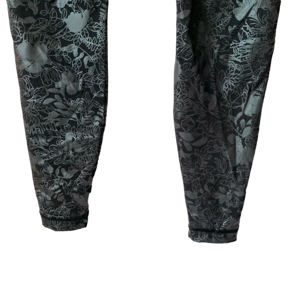 LULULEMON Leggings Wunder Train HR Tight 28” Foil Flourish Black Iridescent 8 - Picture 7 of 12
